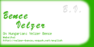 bence velzer business card
